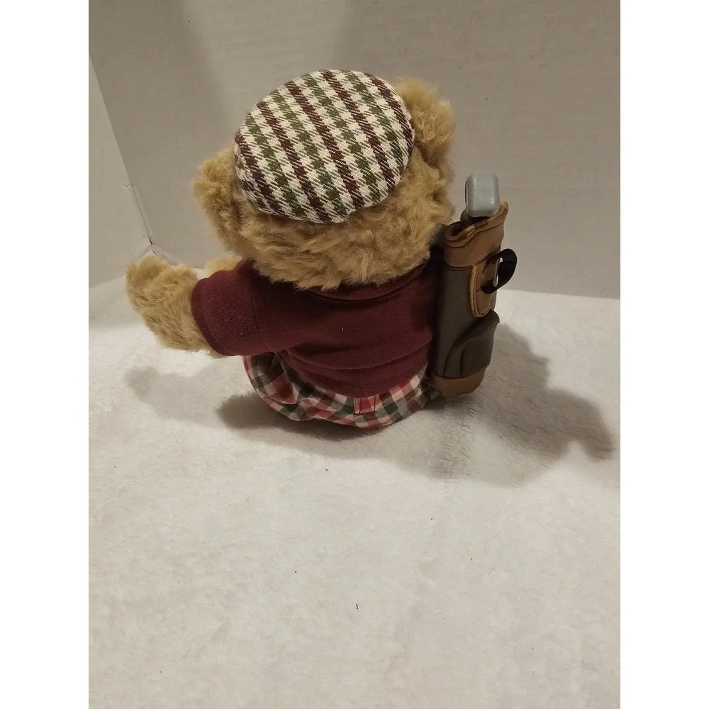 Russ CHIP Plush Teddy Bear Golfer Outfit Backpack Plaid‎ Shorts 8
